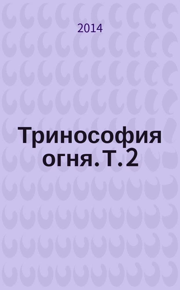 Тринософия огня. Т. 2