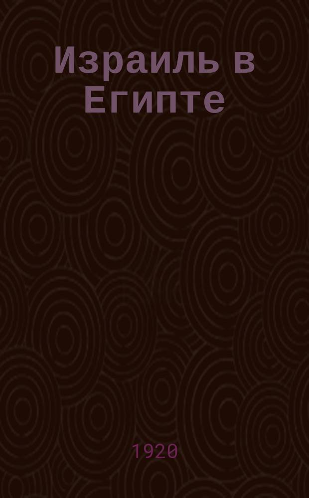Израиль в Египте
