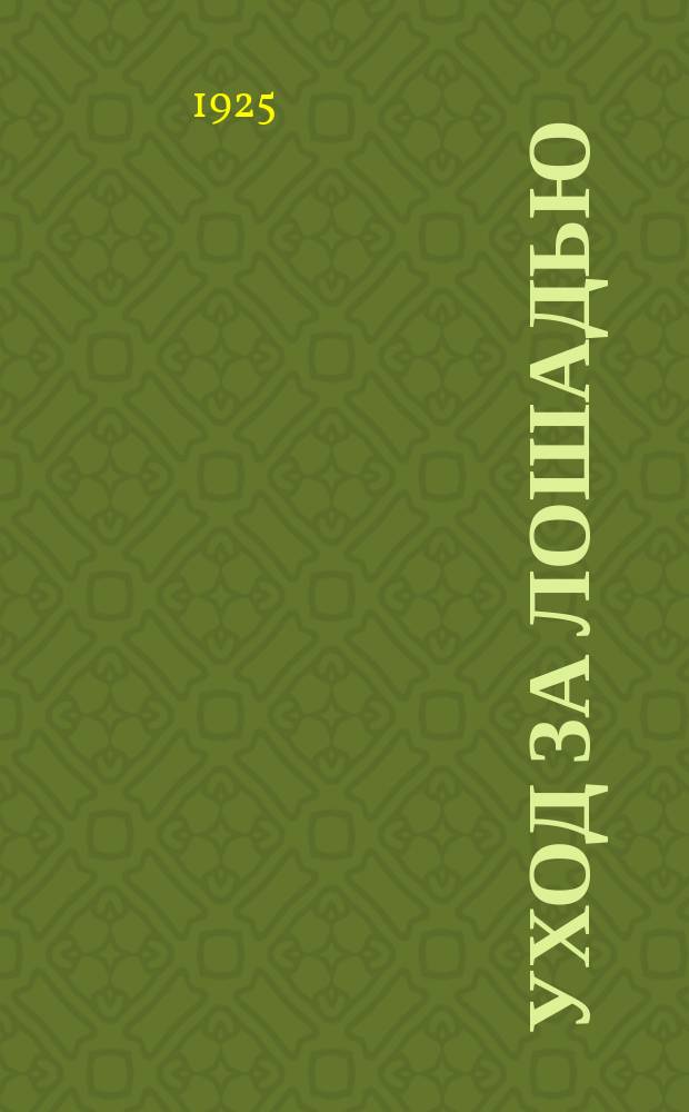 Уход за лошадью