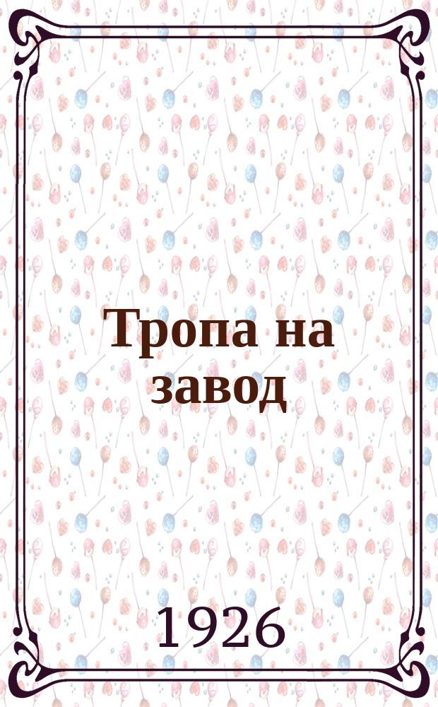 Тропа на завод : Общедоступ. введение в изучение фаб.-зав. производств, основанных на хим. переработках. Вып.2 : Материальная основа промышленности