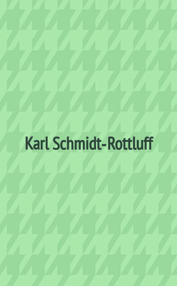 Karl Schmidt-Rottluff : Formen und Farbe : 40 Jahre Brücke Museum Berlin : Ausstellungskatalog, Berlin, 2007 = Карл Шмидт-Роттлуф