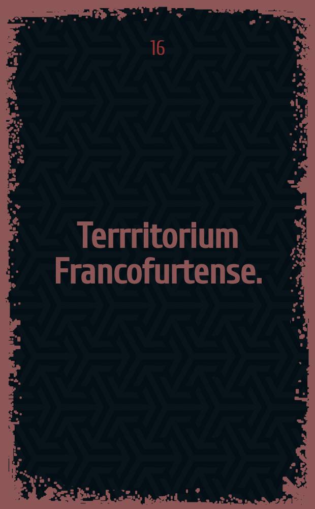 Terrritorium Francofurtense.