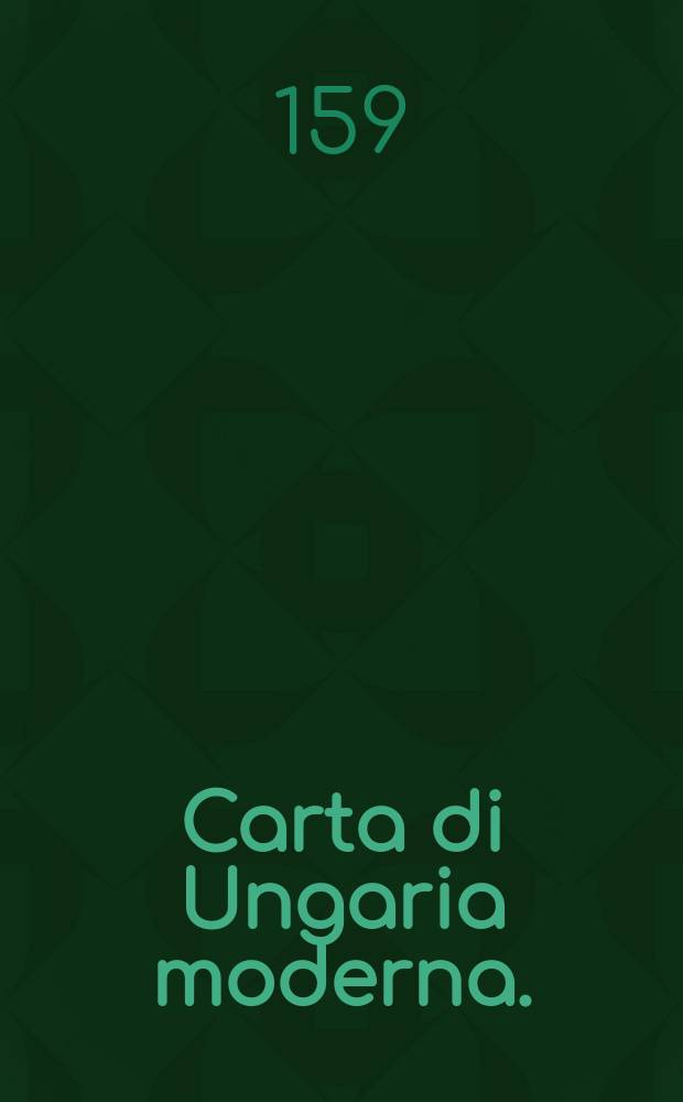 Carta di Ungaria moderna.