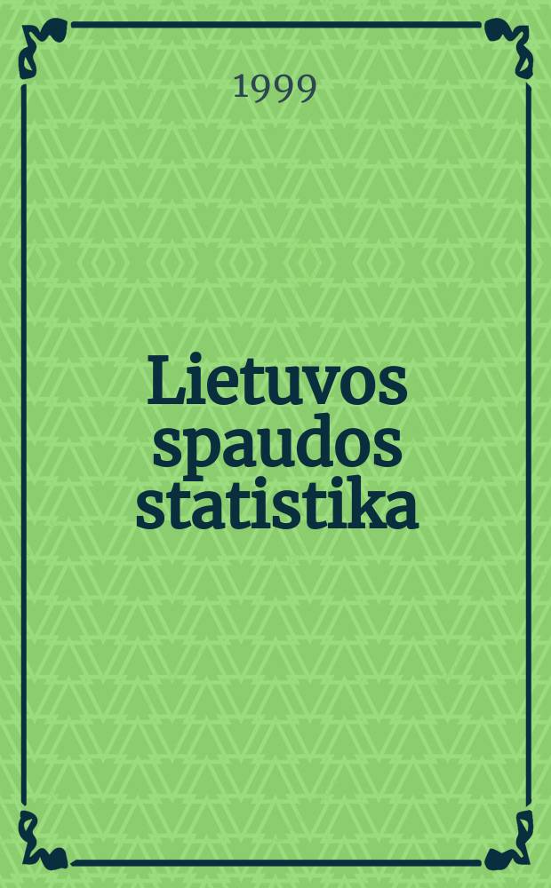 Lietuvos spaudos statistika