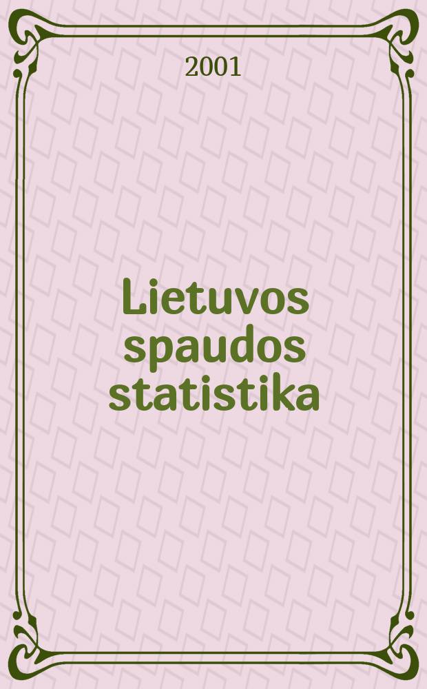 Lietuvos spaudos statistika