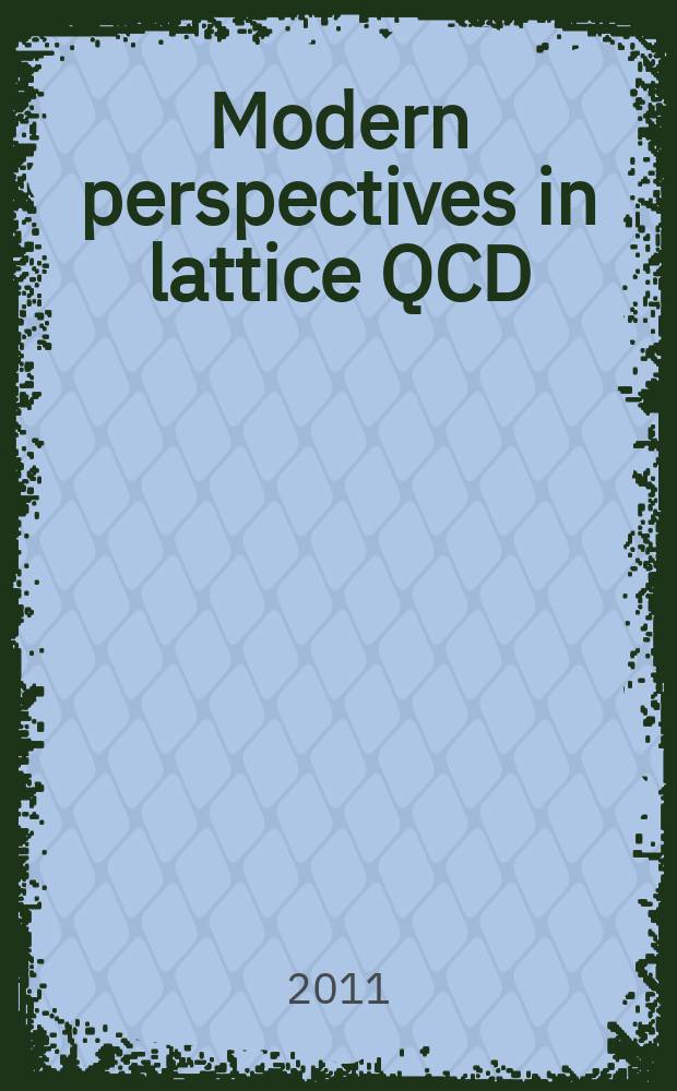 Modern perspectives in lattice QCD : quantum field theory and high performance computing : papers