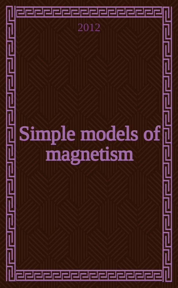 Simple models of magnetism