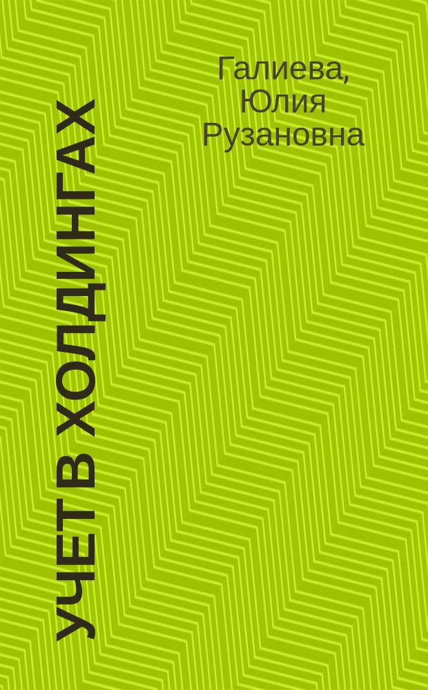 Учет в холдингах: управленческий и стратегический аспекты : монография