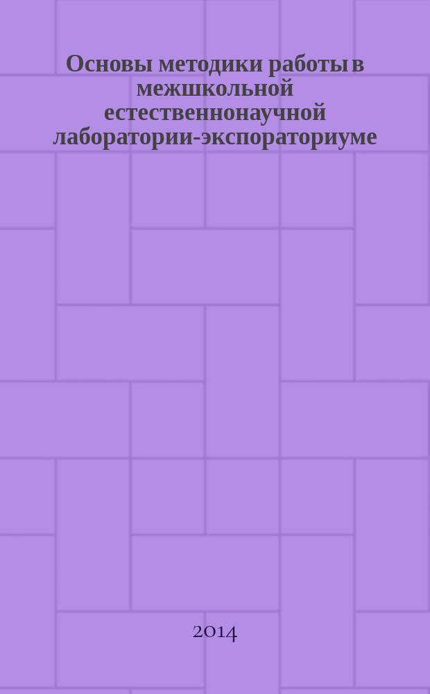 Основы методики работы в межшкольной естественнонаучной лаборатории-экспораториуме : методическое пособие