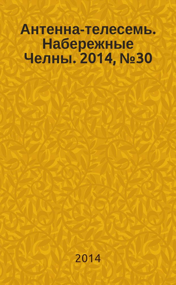 Антенна-телесемь. Набережные Челны. 2014, № 30 (378)