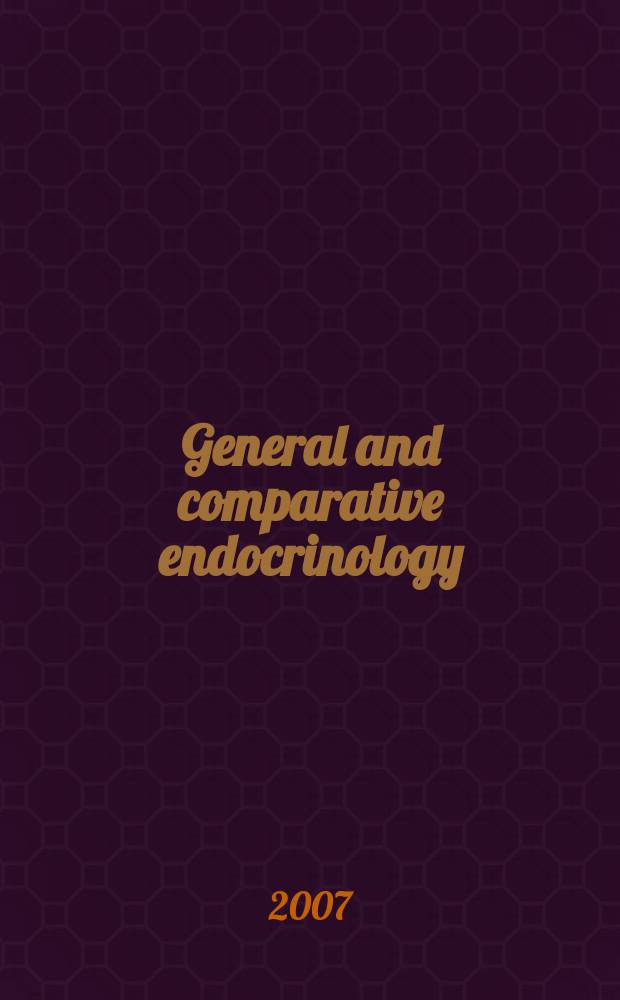 General and comparative endocrinology : An international journal. Vol. 150, № 1