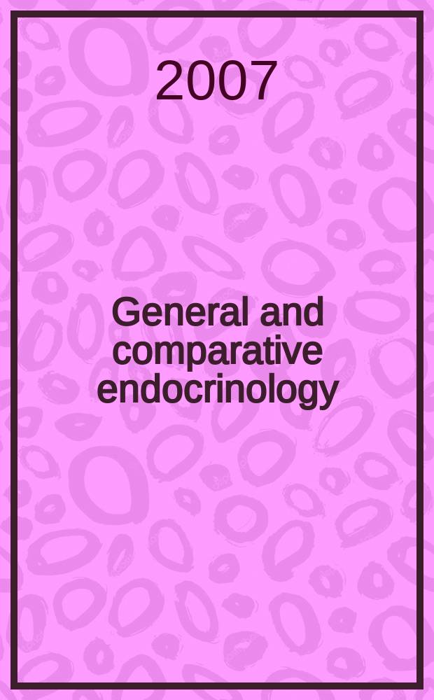 General and comparative endocrinology : An international journal. Vol. 150, № 2
