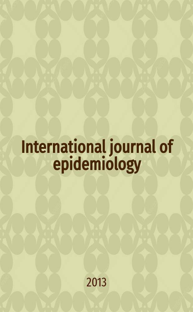 International journal of epidemiology : Offic. journal of the Intern. epidemiol. assoc. Vol. 42, № 6