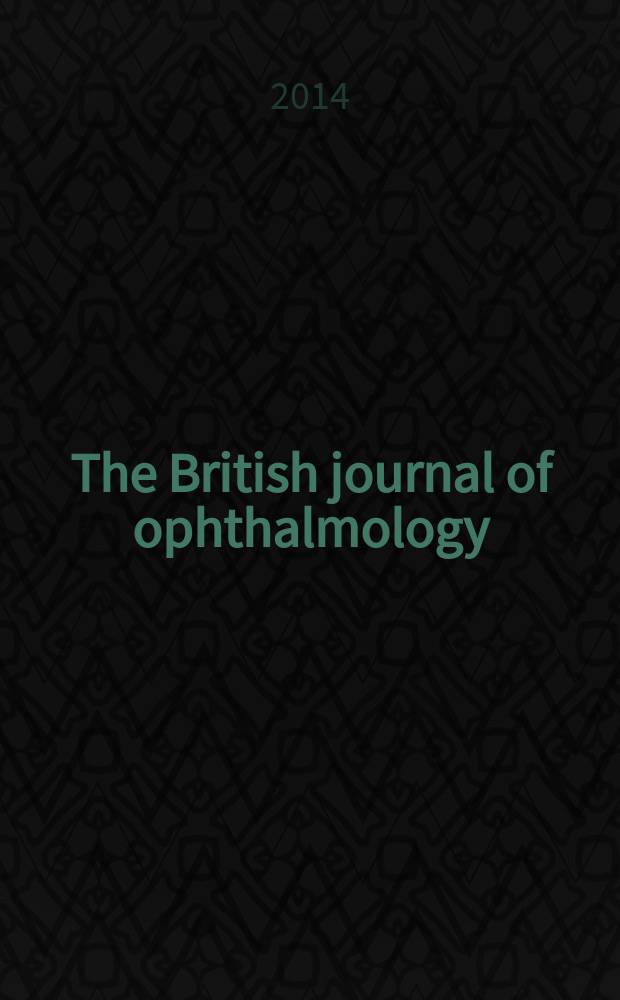 The British journal of ophthalmology : Incorporating The r. London ophthalmic hospital reports, The Ophthalmic review and The ophthalmoscope. 2014 к vol. 98, suppl. 1 : Treatment paradigms within the use of anti-VEGF agents = Примеры лечения применения представителей антиваскулярных эндотелиальных ингибиторов фактора роста.