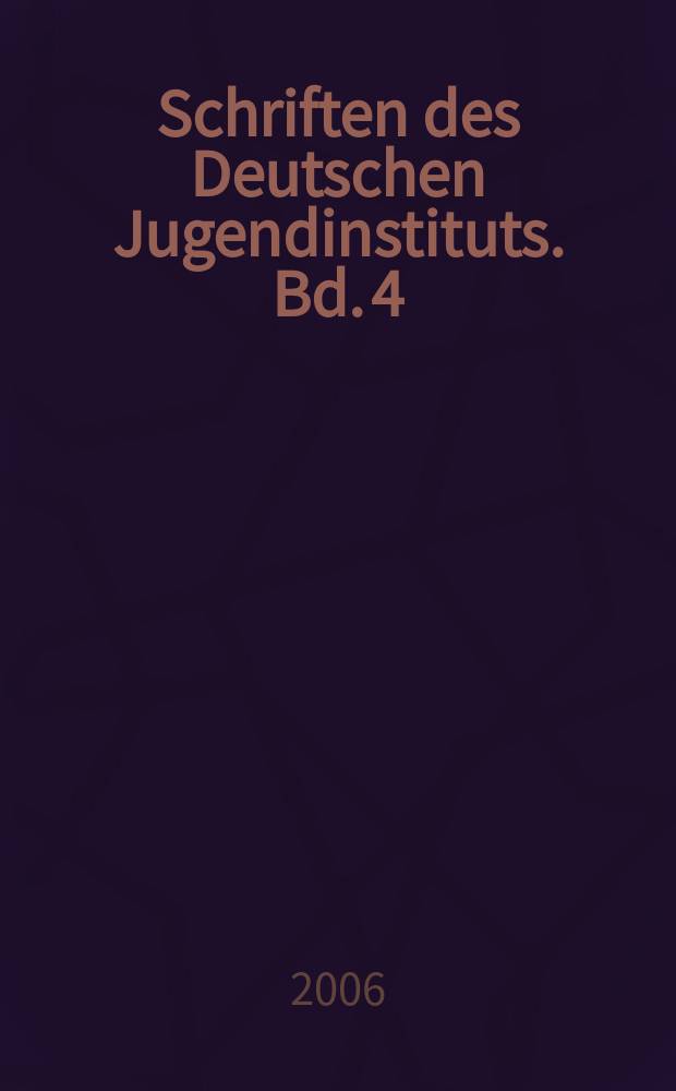 Schriften des Deutschen Jugendinstituts. Bd. 4 : Kinderleben - Integration durch Sprache? = Дети - интеграция посредством языка?
