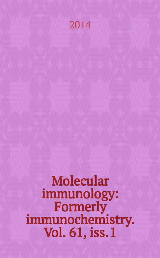 Molecular immunology : Formerly immunochemistry. Vol. 61, iss. 1