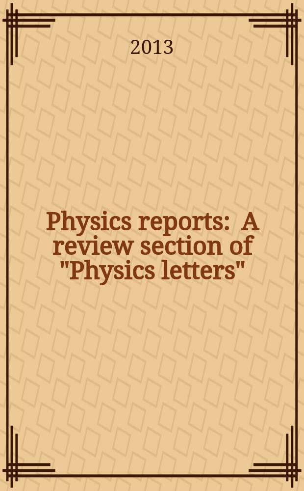 Physics reports : A review section of "Physics letters" (Sect. C). Vol. 531, № 3 : Lanczos-Lovelock models of gravity
