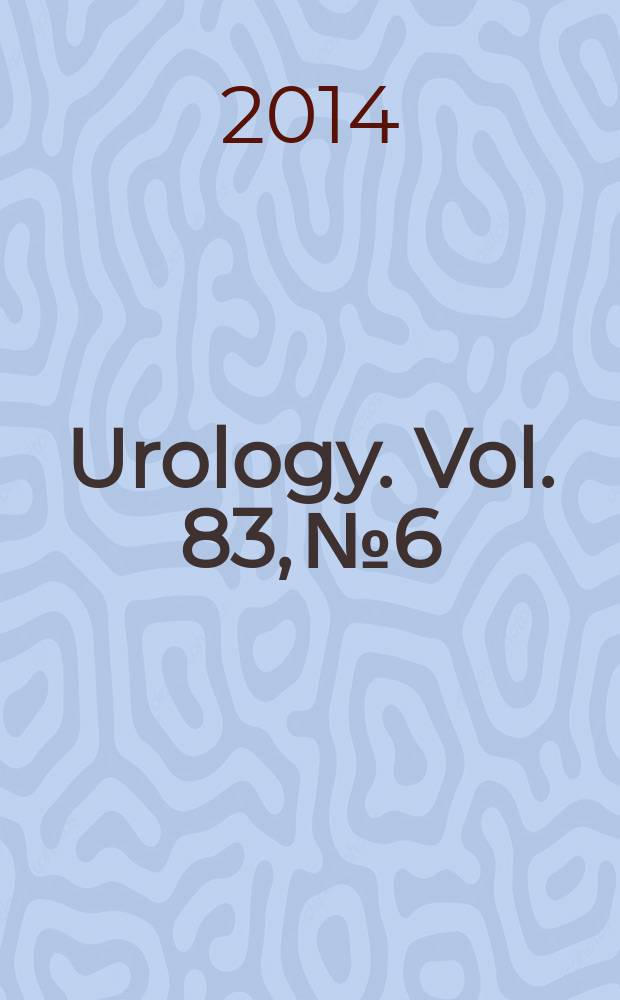 Urology. Vol. 83, № 6
