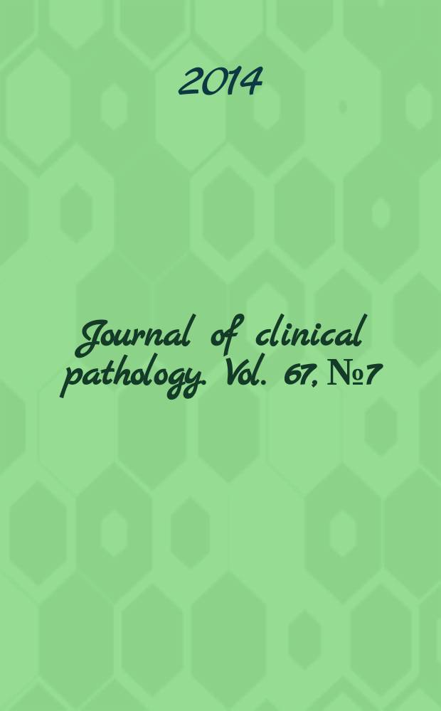 Journal of clinical pathology. Vol. 67, № 7