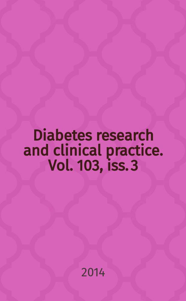 Diabetes research and clinical practice. Vol. 103, iss. 3