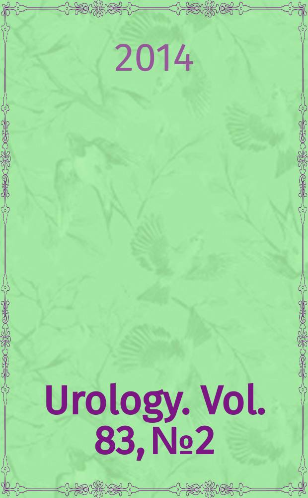 Urology. Vol. 83, № 2