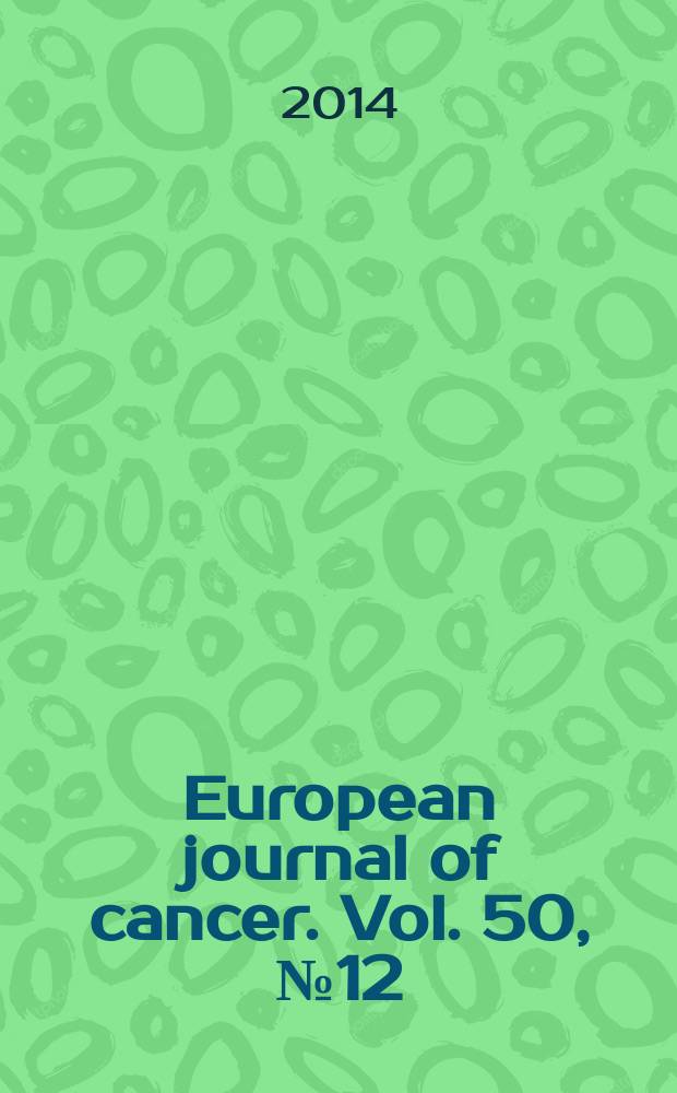 European journal of cancer. Vol. 50, № 12