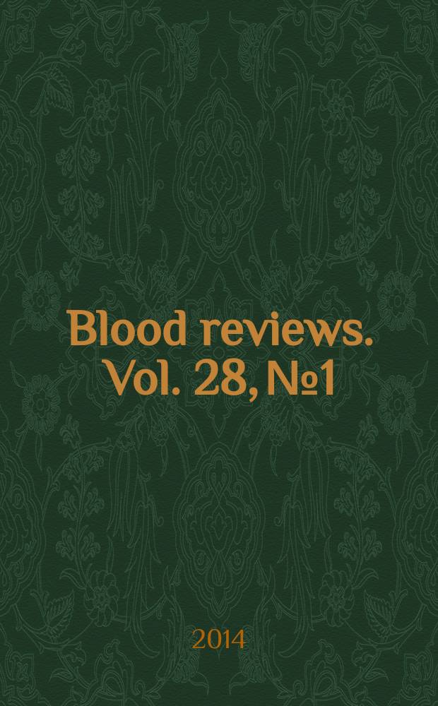 Blood reviews. Vol. 28, № 1