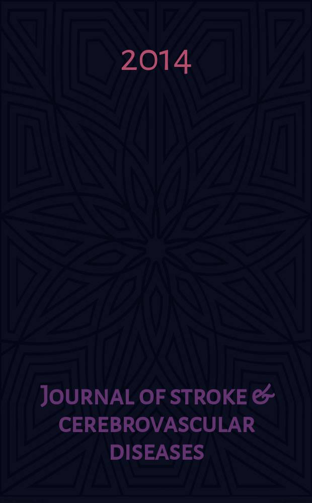 Journal of stroke & cerebrovascular diseases : official journal of the National stroke association and the Japan stroke society. Vol. 23, № 1