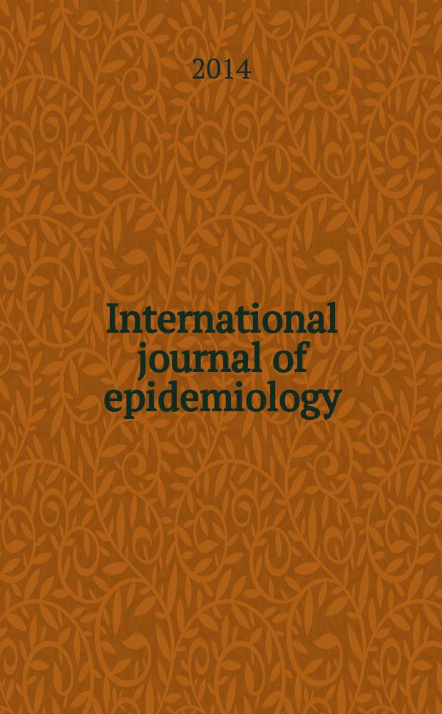 International journal of epidemiology : Offic. journal of the Intern. epidemiol. assoc. Vol. 43, № 4