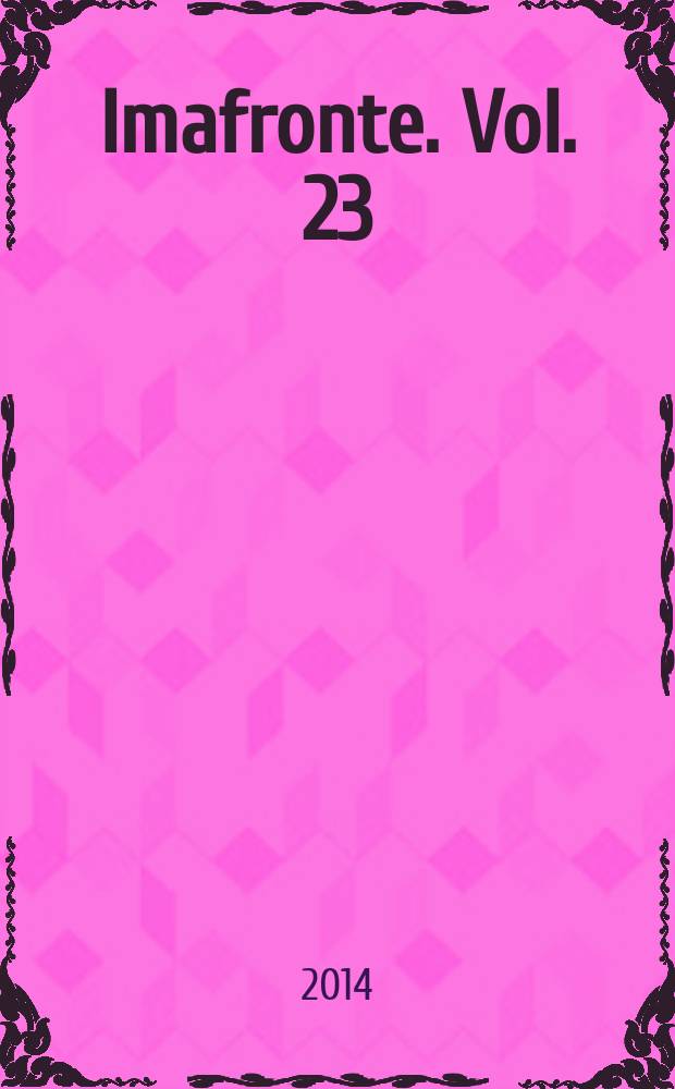 Imafronte. Vol. 23