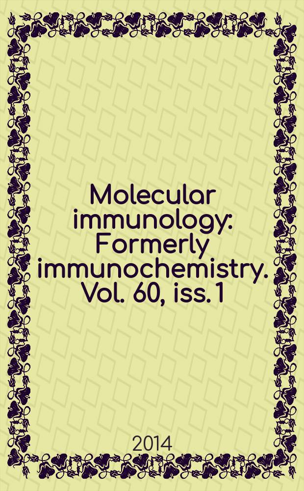 Molecular immunology : Formerly immunochemistry. Vol. 60, iss. 1