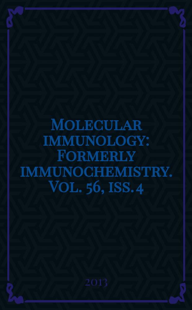 Molecular immunology : Formerly immunochemistry. Vol. 56, iss. 4