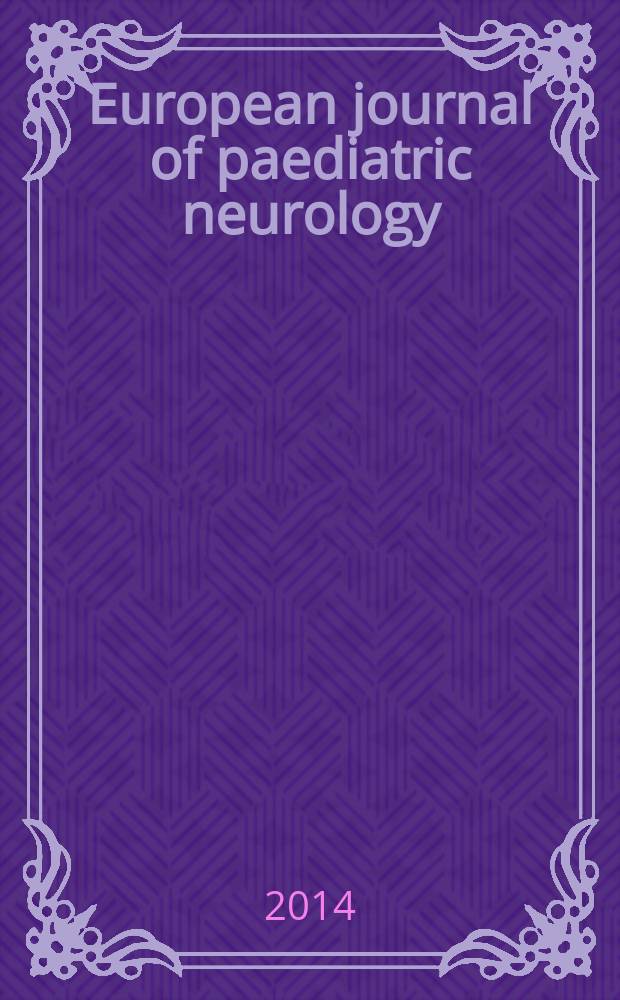 European journal of paediatric neurology : EJPN official journal of the European paediatric neurology society. Vol. 18, № 3