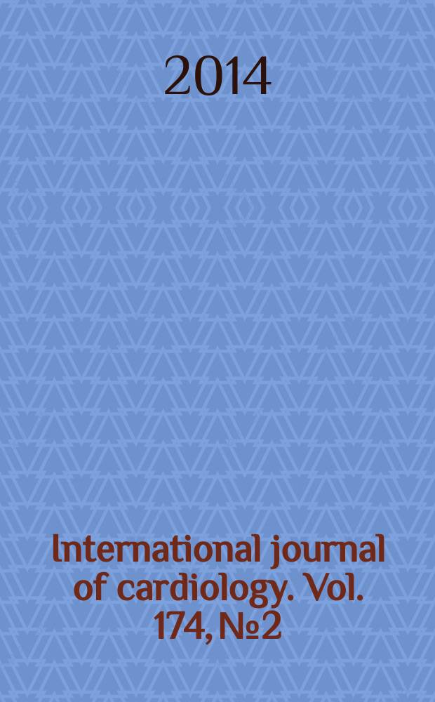 International journal of cardiology. Vol. 174, № 2