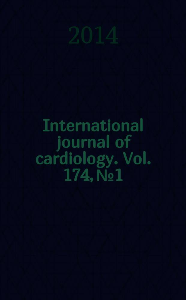 International journal of cardiology. Vol. 174, № 1