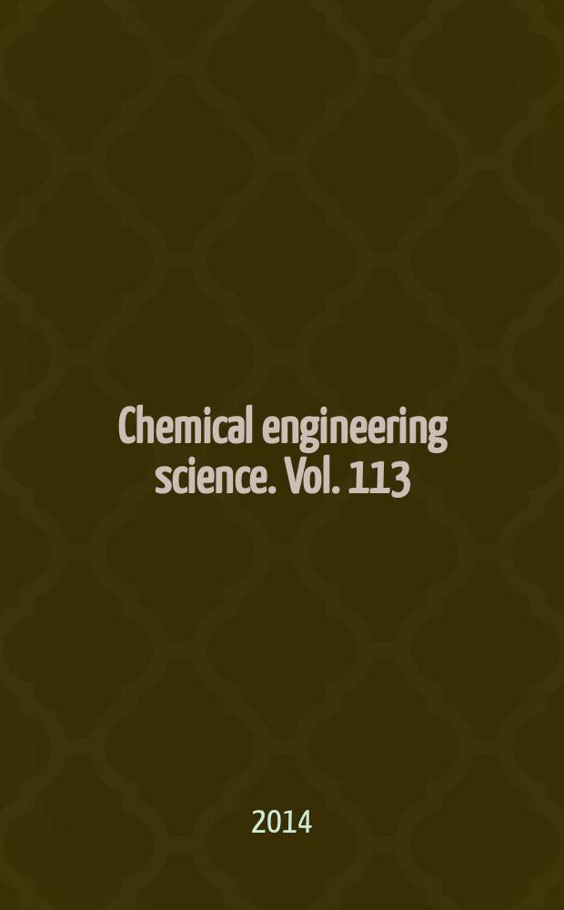 Chemical engineering science. Vol. 113