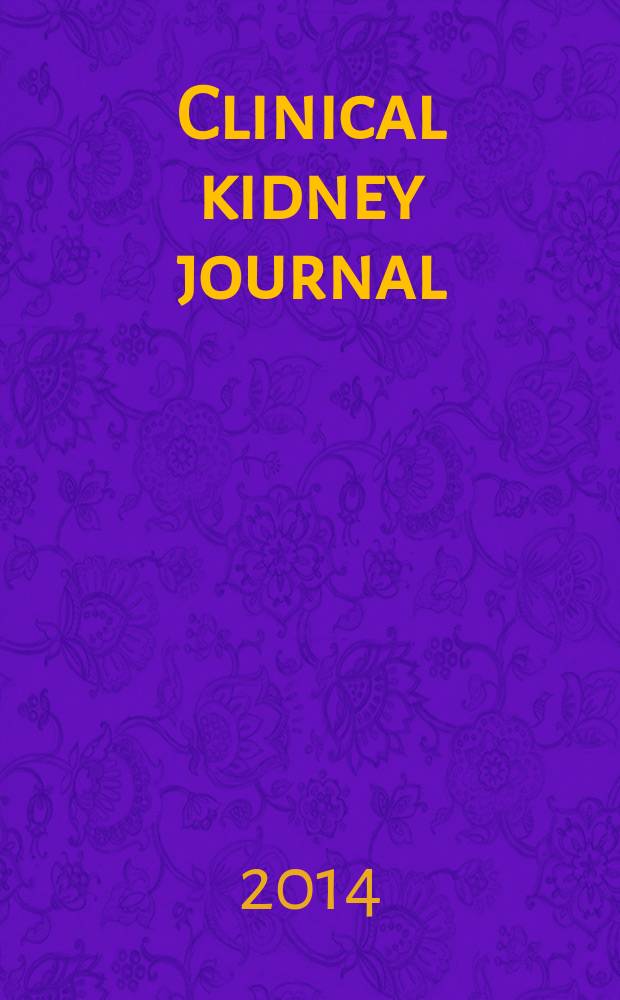 Clinical kidney journal : CKJ official publication of the European renal association - European dialysis and transplant association incorporating proceedings of the European renal association - European dialysis and transplant association. Vol. 7, № 3