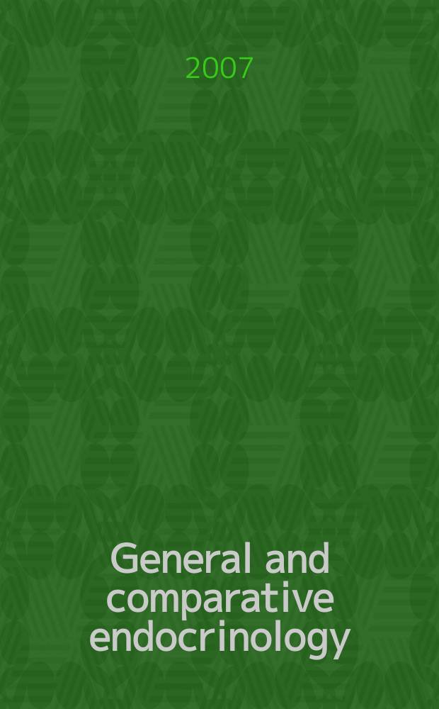 General and comparative endocrinology : An international journal. Vol. 151, № 2
