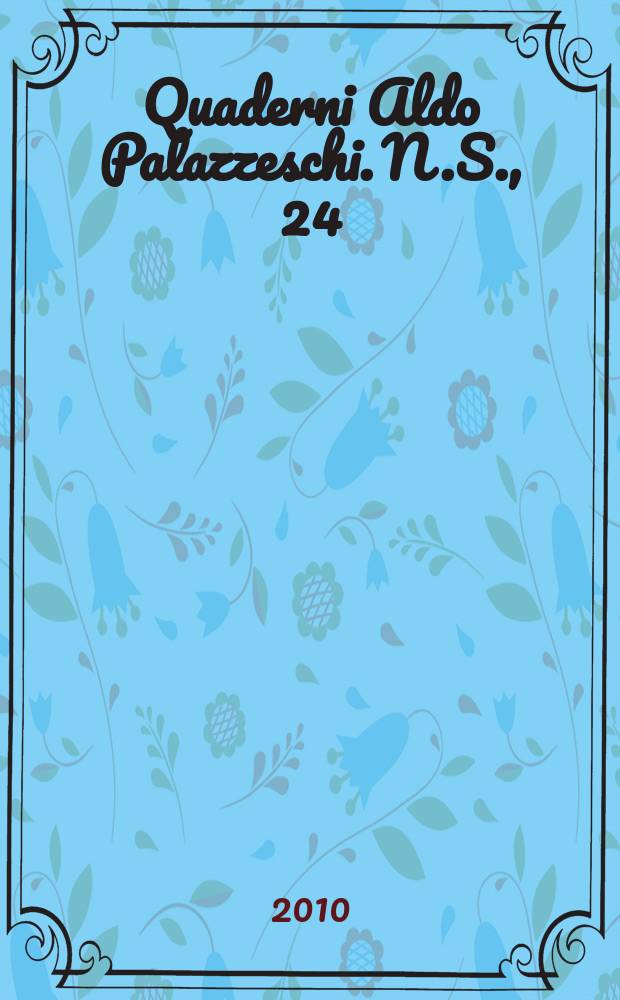 Quaderni Aldo Palazzeschi. N.S., 24 : "Hor con la legge in man giudicheranno" = Юридические сведения в итальянской трагедии 16 века