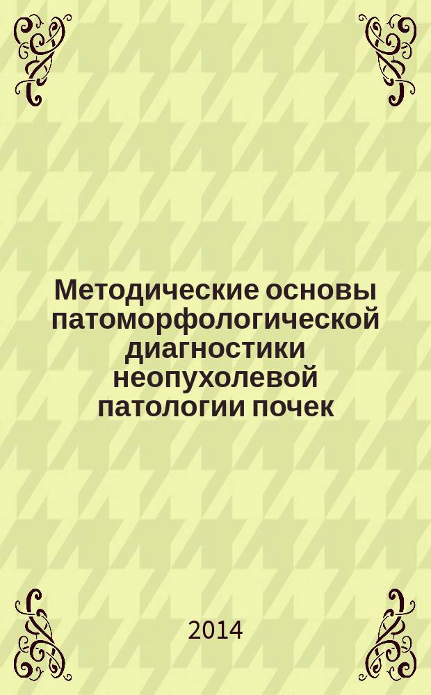 Методические основы патоморфологической диагностики неопухолевой патологии почек