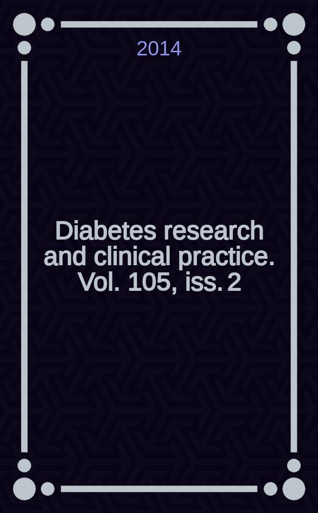 Diabetes research and clinical practice. Vol. 105, iss. 2