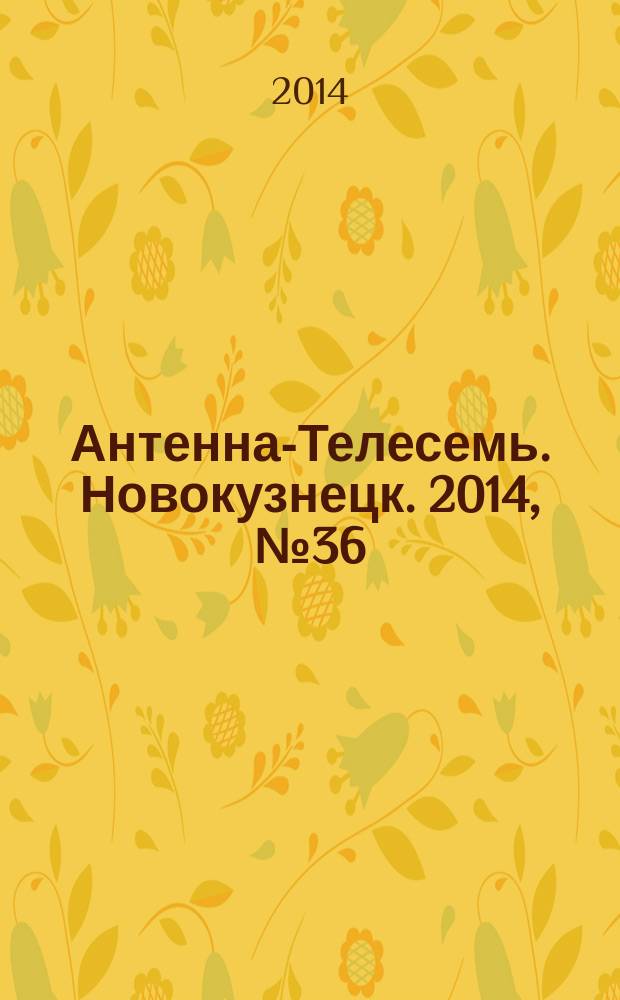 Антенна-Телесемь. Новокузнецк. 2014, № 36 (508)