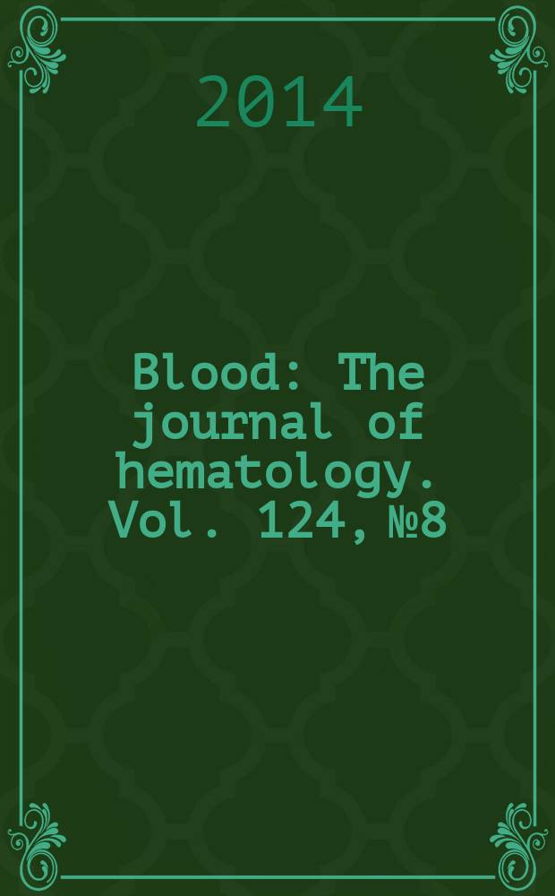 Blood : The journal of hematology. Vol. 124, № 8