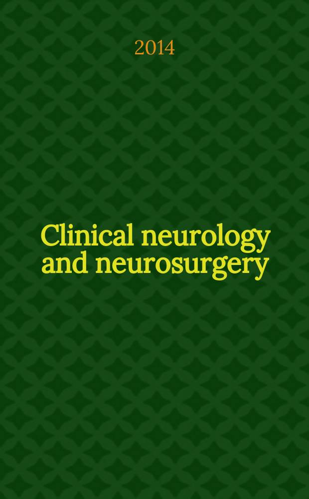 Clinical neurology and neurosurgery : J. of Netherlands soc. of neurology a. the Netherlands soc. of neurosurgeons. Vol. 123