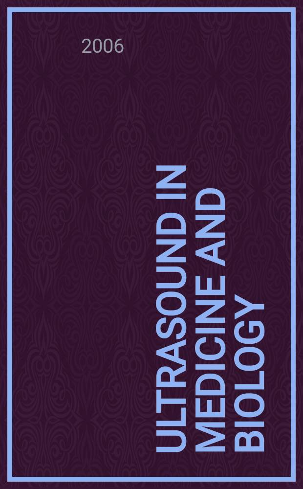 Ultrasound in medicine and biology : Offic. journal of the World federation for ultrasound in medicine and biology. Vol. 32, № 2