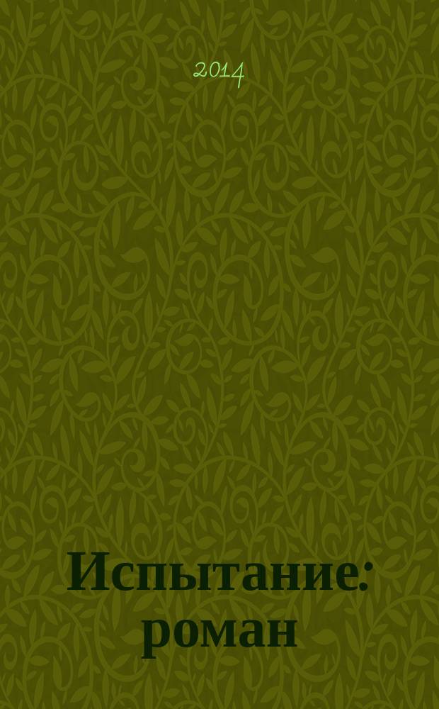 Испытание : роман