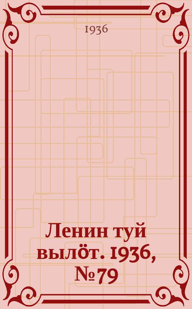Ленин туй выл&ouml;т. 1936, № 79(1377) (23 апр.)