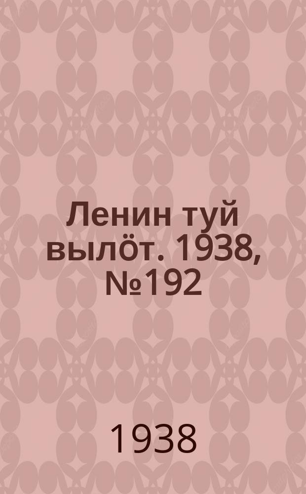 Ленин туй вылöт. 1938, № 192(1828) (23 сент.)