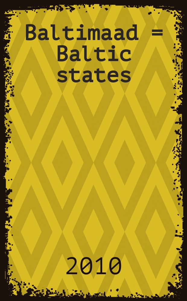 Baltimaad = Baltic states : Maanteede kaart : Road map