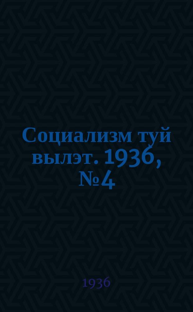 Социализм туй вылэт. 1936, № 4(304) (14 янв.)